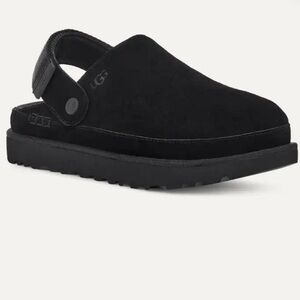 UGG Black Suede Slingback Shoes